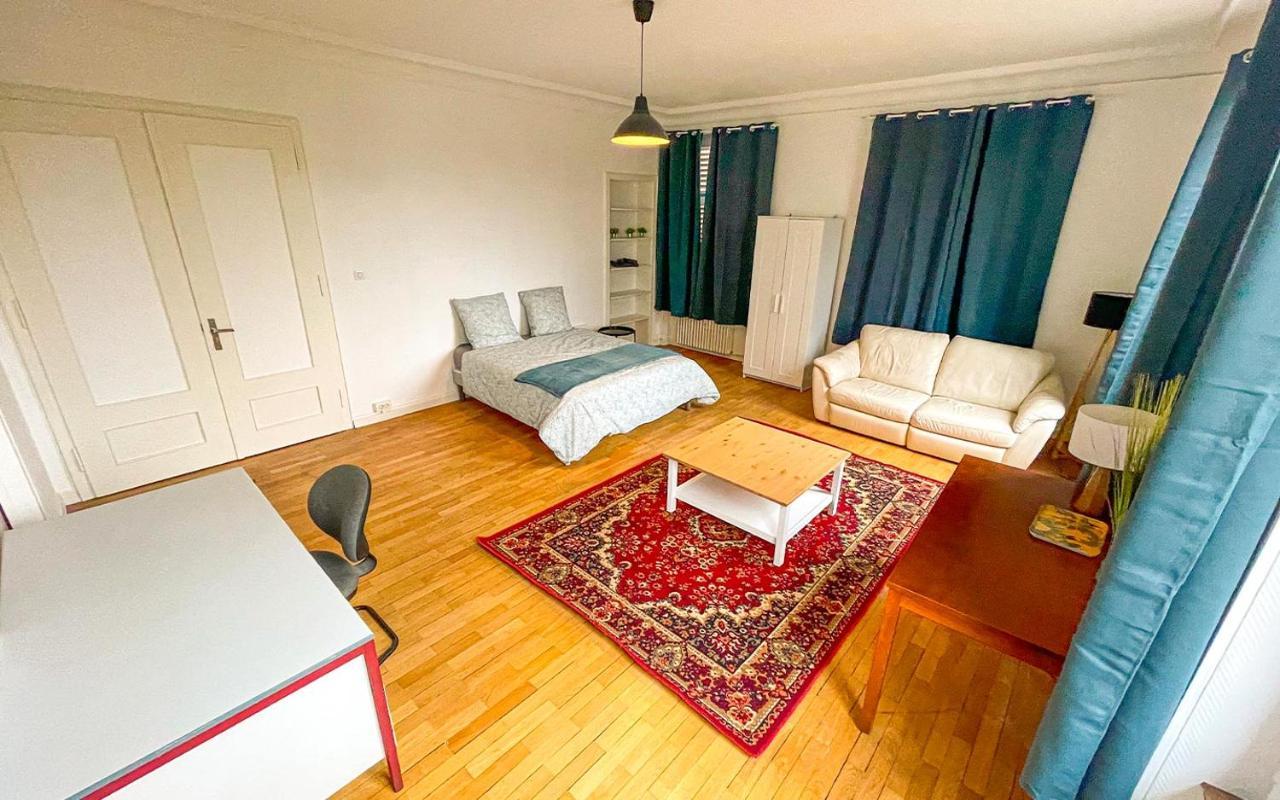 Chambres Privees -Private Room- Dans Un Spacieux Appartement - 100M2 Centre Proche Gare Mulhouse Exteriör bild