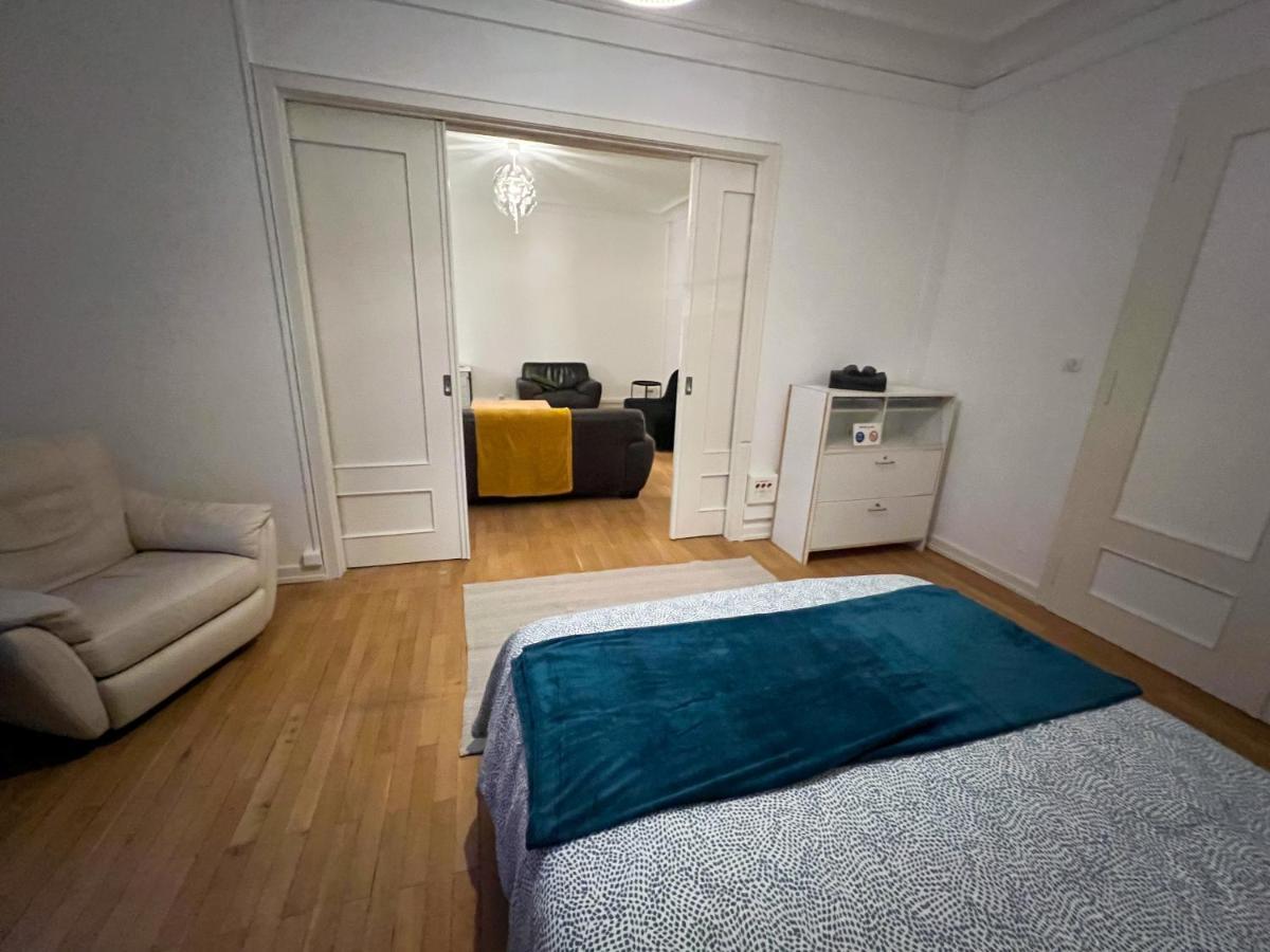 Chambres Privees -Private Room- Dans Un Spacieux Appartement - 100M2 Centre Proche Gare Mulhouse Exteriör bild