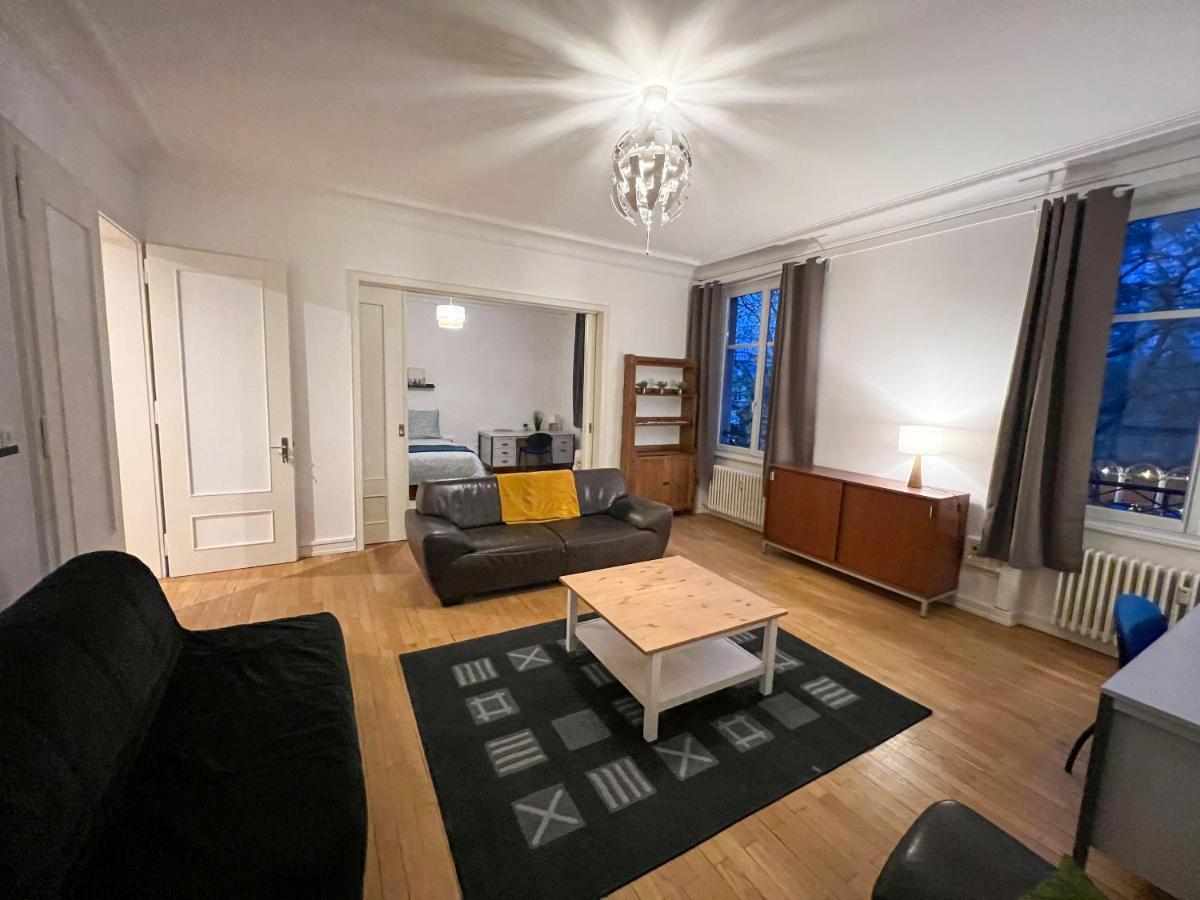 Chambres Privees -Private Room- Dans Un Spacieux Appartement - 100M2 Centre Proche Gare Mulhouse Exteriör bild